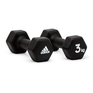 Adidas阿迪达斯ADWT-10003六边包胶哑铃—对装