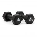 Adidas阿迪达斯ADWT-10004六边包胶哑铃—对装