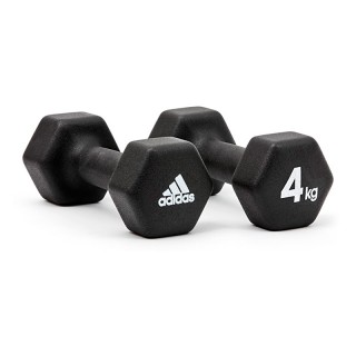 Adidas阿迪达斯ADWT-10004六边包胶哑铃—对装
