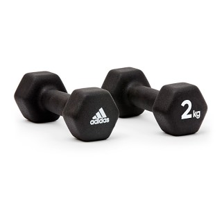 Adidas阿迪达斯ADWT-10002六边包胶哑铃—对装